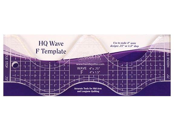 Handi Quilter Ruler Wave F 4"