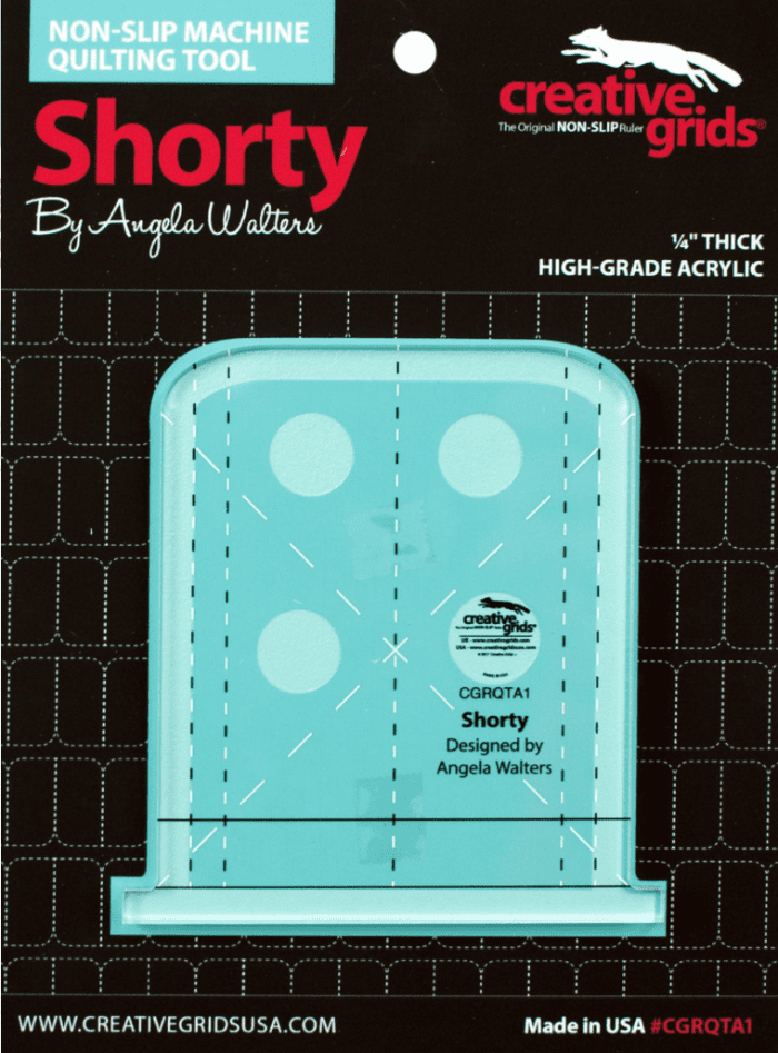 Shorty Machine Quilting Ruler Designed By Angela Walters & Creative Grids
