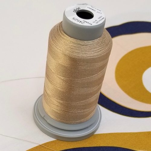 Gold Glide Poly Thread Spool- Khaki
