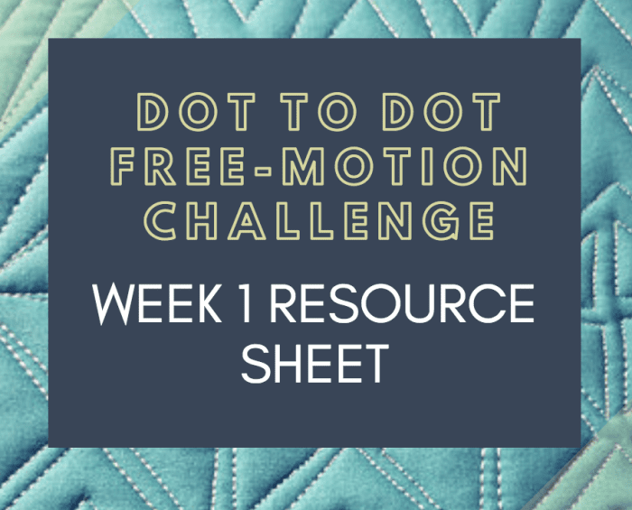 Dot to Dot Free-motion Challenge Week 1 Expanded Resource PDF