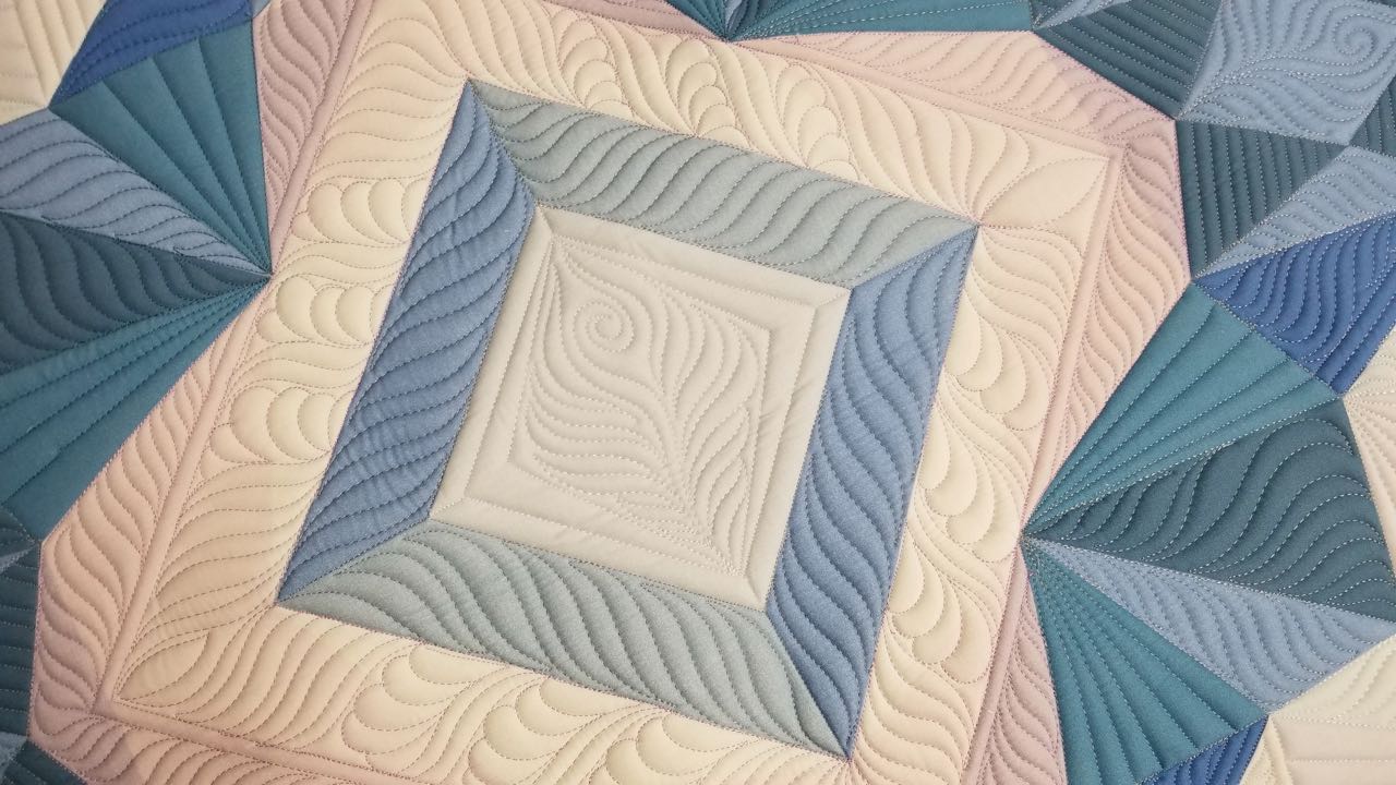 free-motion challenge quilting along