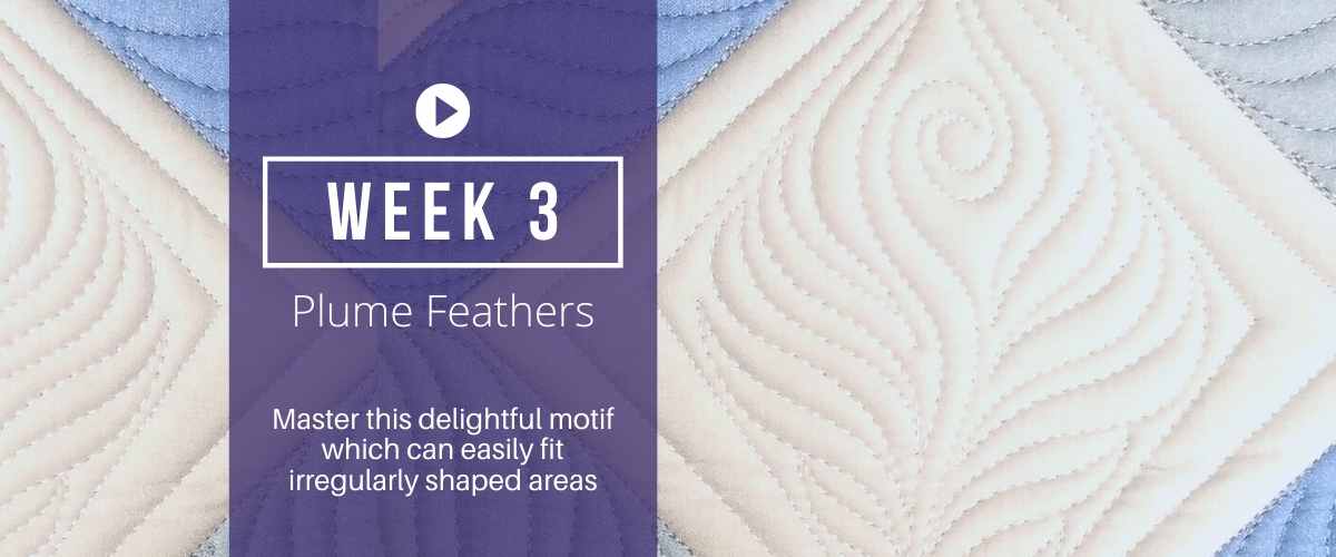 how to quilt plume feathers video