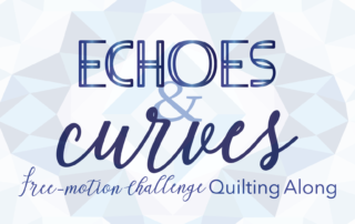 echoes and curves free-motion challenge quilting along