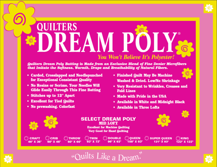 quilters dream poly select