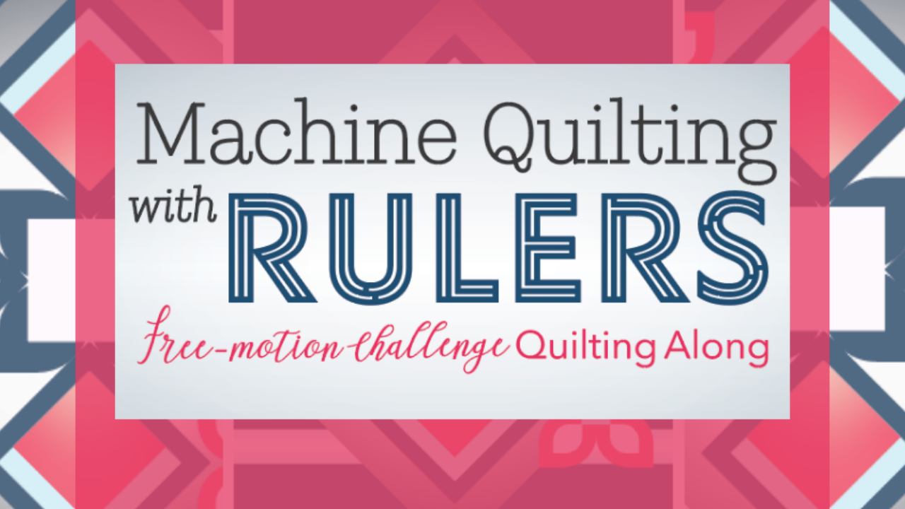 machine quilting with rulers