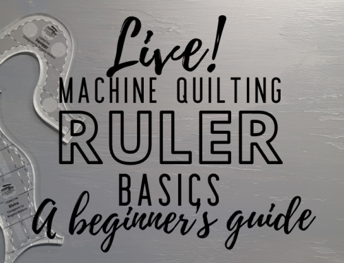 Live Chat: The Beginner Basics of Machine Quilting with Rulers