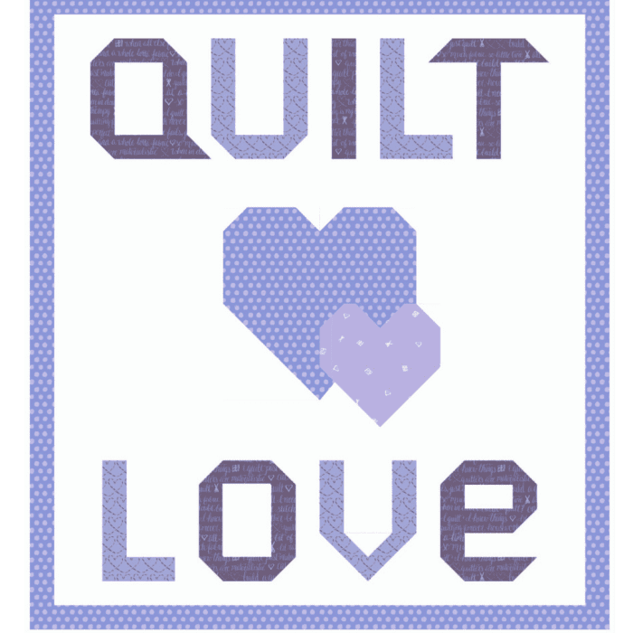 quilt love purple kit