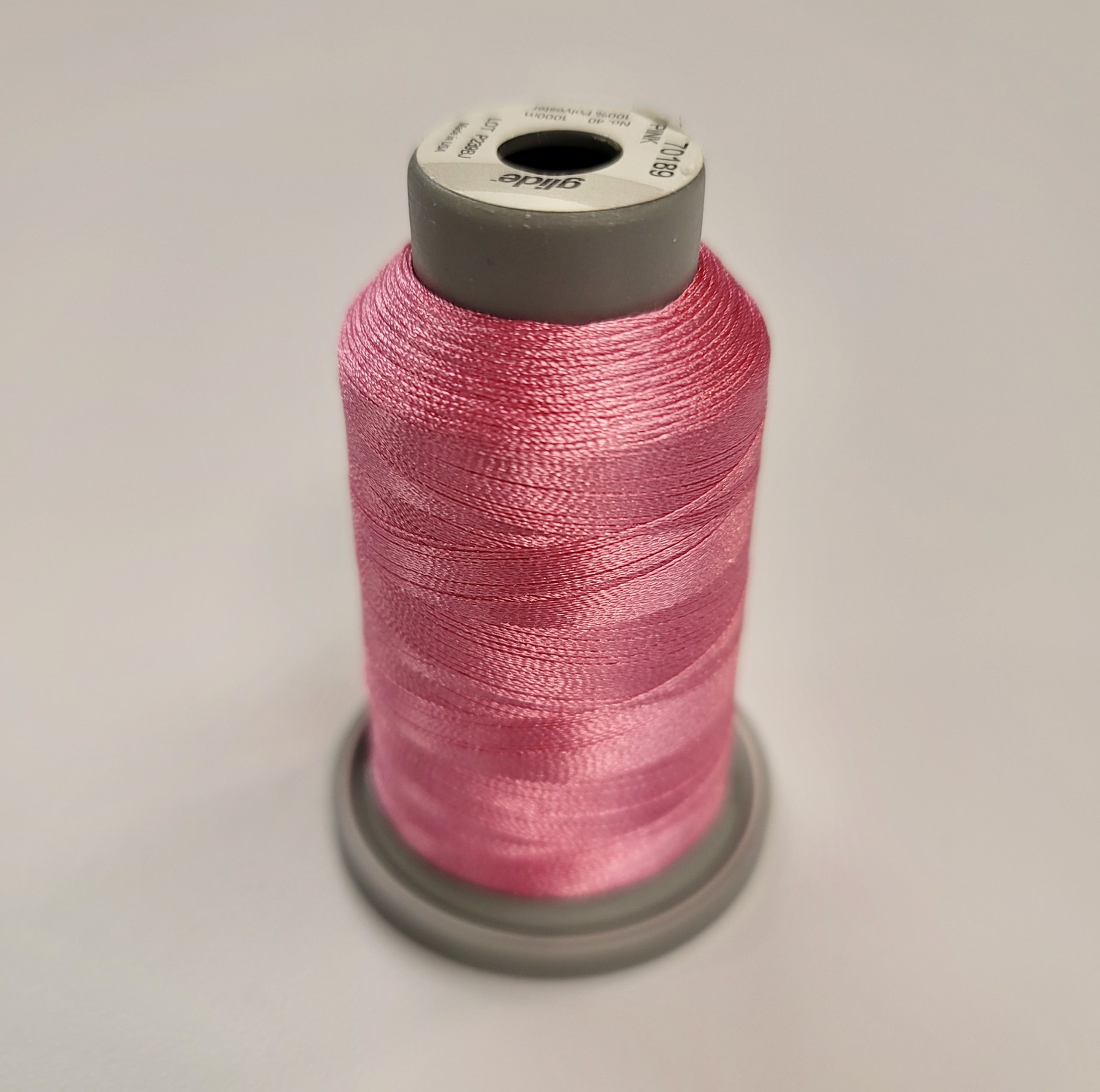 pink glide machine quilting thread