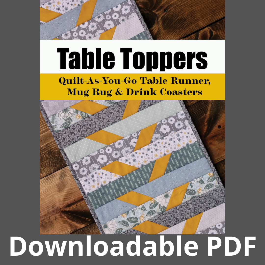 quilt as you go table runner pattern