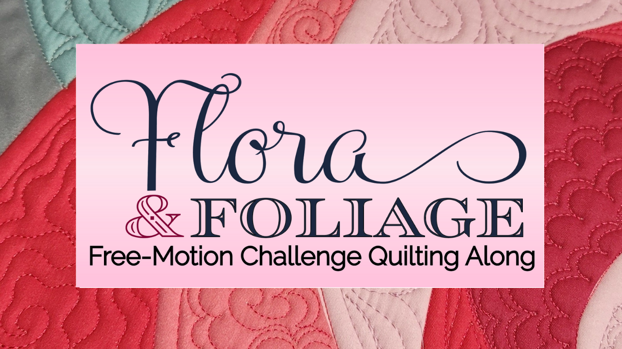 free-motion challenge quilting along