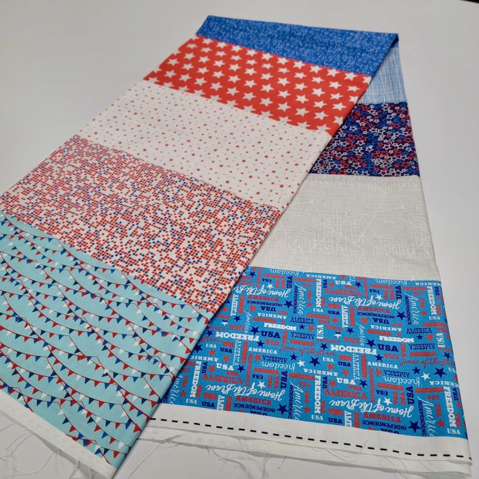 flag day quilt fabric panel