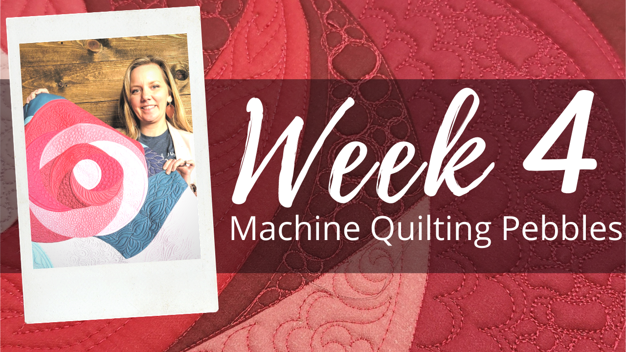 how to machine quilt pebbles