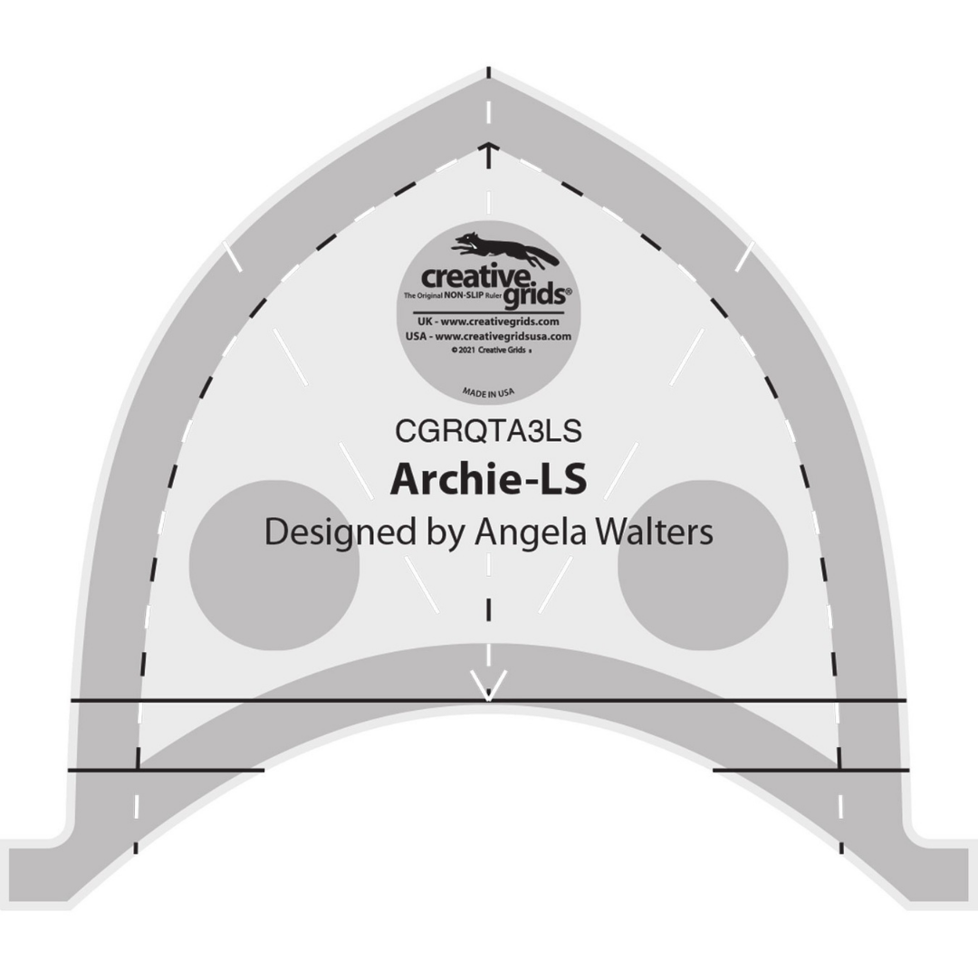 archie low shank machine quilting ruler