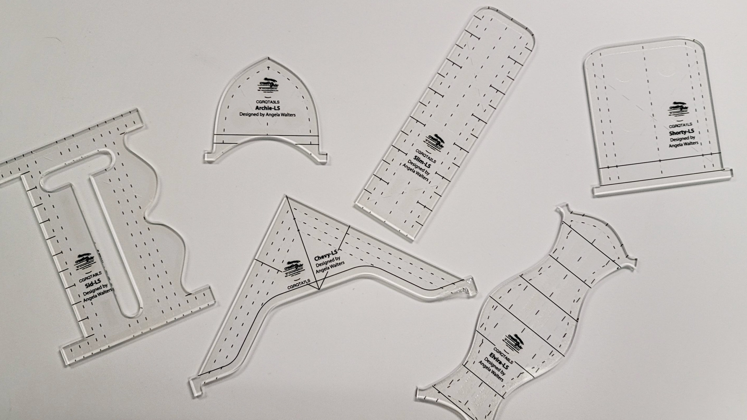 low shank machine quilting rulers