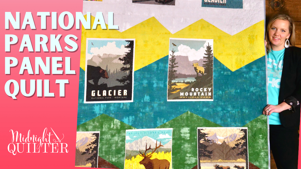 national parks panel quilt