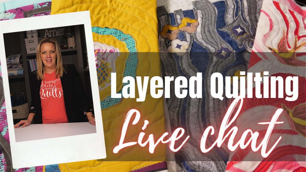 layered machine quilting with angela walters