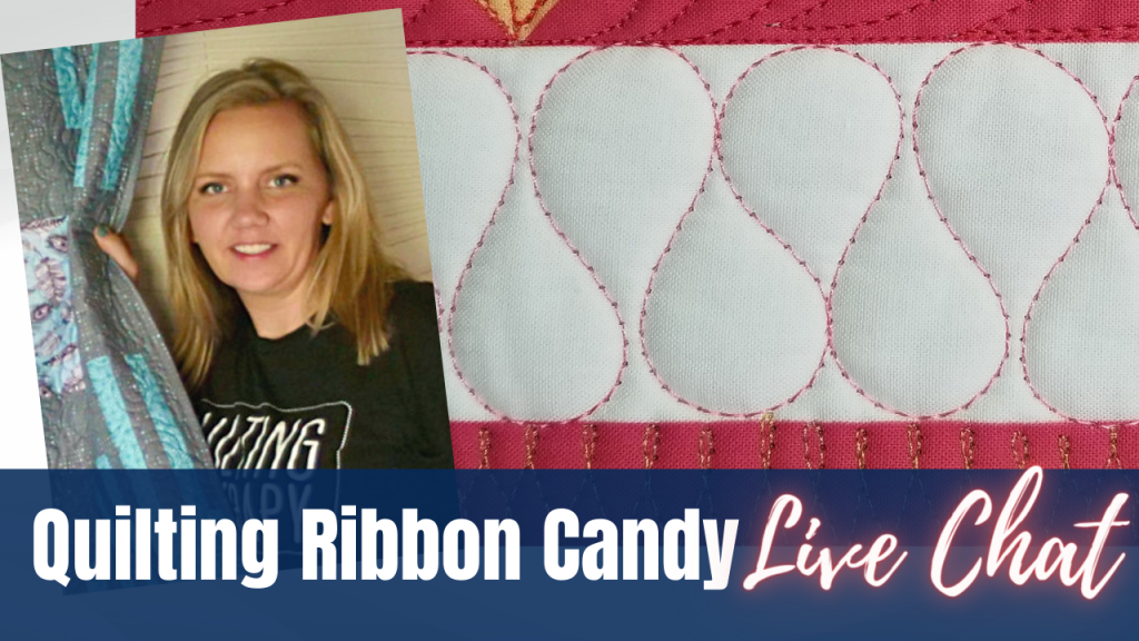 tips for machine quilting the ribbon candy design