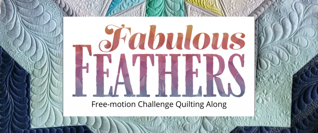 fabulous feathers free-motion challenge quilting along