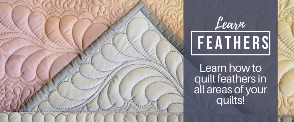 machine quilting feathers tutorial