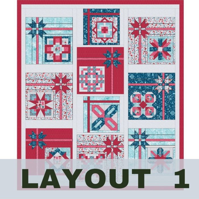 holly jolly build a quilt layout
