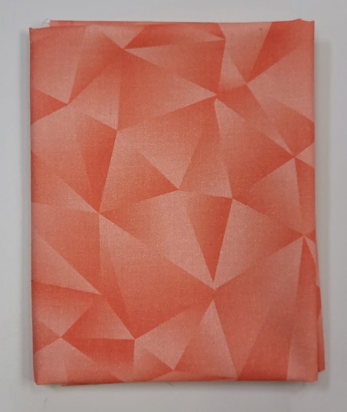 coral ombre fabric by Angela Walters