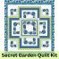 blue floral quilt kit