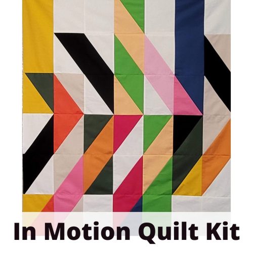 modern half-rectangle triangle quilt kit