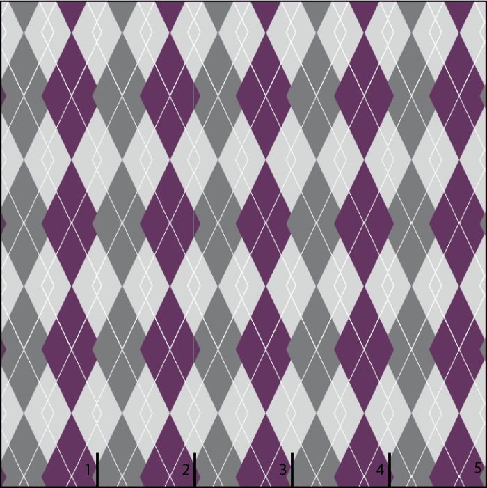 argyle purple and gray halloween fabric