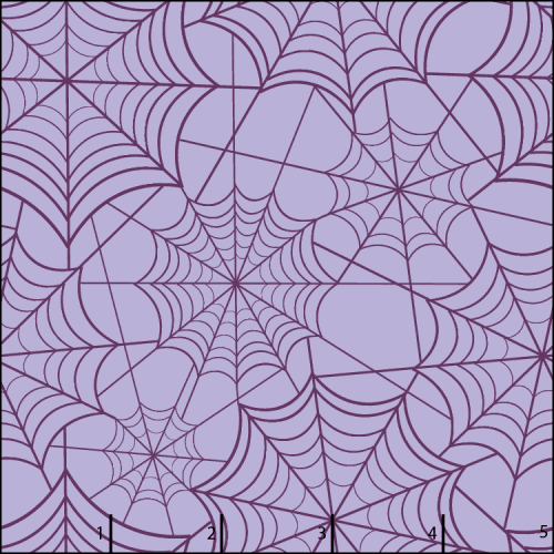 purple spiderweb halloween fabric