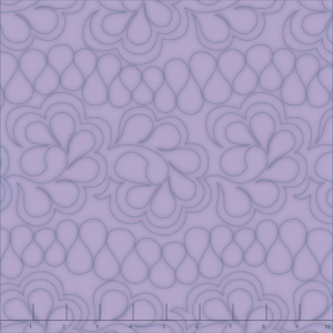 purple feather quilting fabric