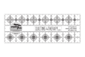 Creative Grids Quilting Is My Therapy 2.5" X 6.5" Ruler