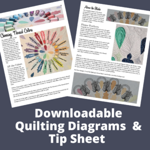 downloadable quilting diagrams and tip sheet