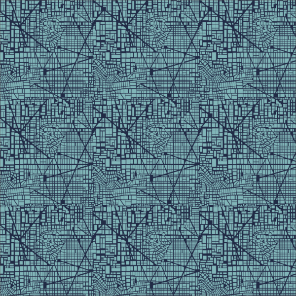 Blue foundations fabric