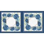 floral pillow panel for quilting