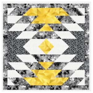 black and yellow quilting fabric panel for pillows