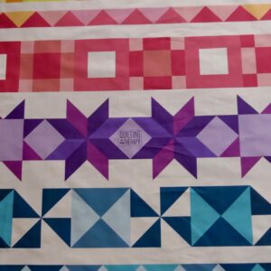 free-motion challenge quilting along panel