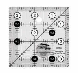 creative grids 3 1/2" square ruler