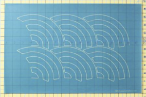 baptist fan full line stencil
