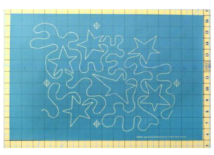 Machine Quilting Stencil Seeing Stars Over-all