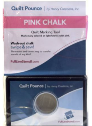 Pink Pounce Pad Stencil Chalk