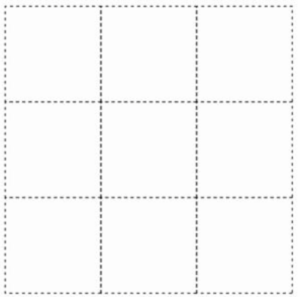 Designs with Lines Stencil 9 Patch