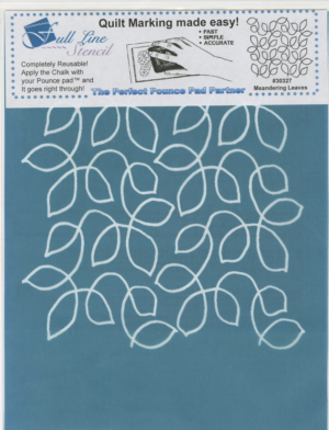 Full Line Stencil Meandering Leaves