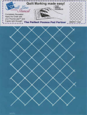Machine Quilting Stencil 1" Grid