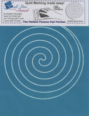 Machine Quilting Stencil Large Spiral