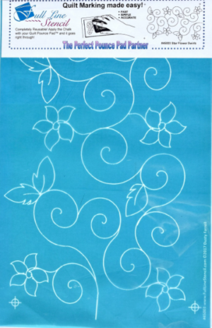 Machine Quilting Stencil Star Flower