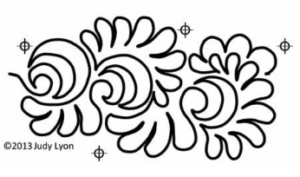 Machine Quilting Stencil El Dorado Feathers