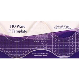 Handi Quilter Ruler Wave F 4"