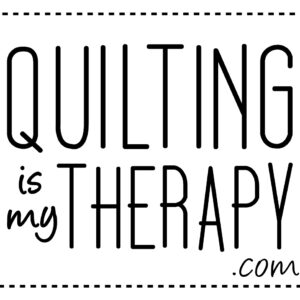 quilting is my therapy logo