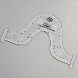 squiggy low shank machine quilting ruler