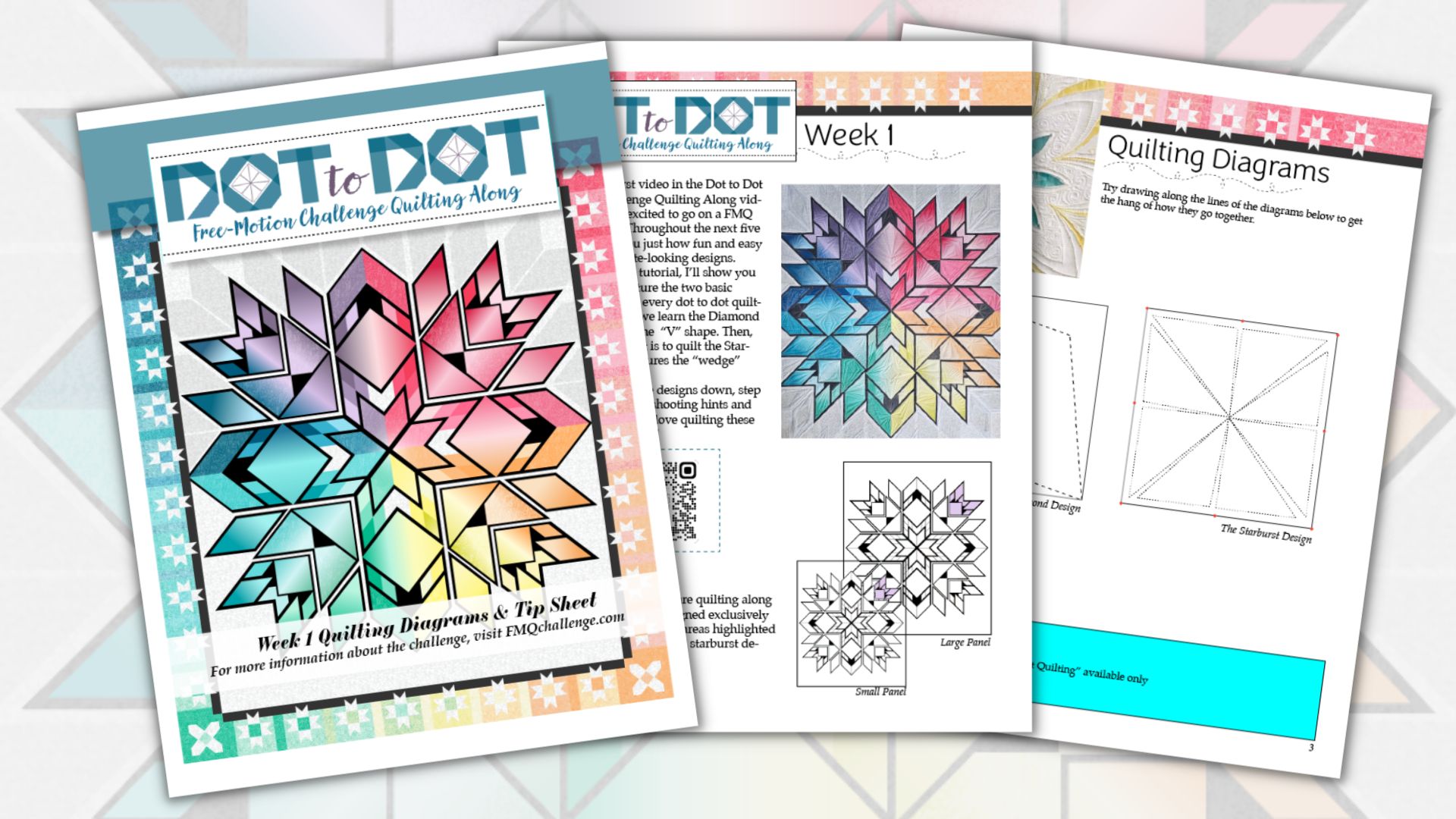 Dot to Dot Free-motion Challenge Panel – Quilting Is My Therapy